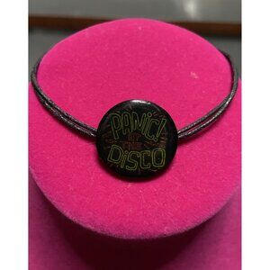 Panic! At The Disco Friendship Bracelet Black Logo Licensed 2017 Alt Emo Punk
